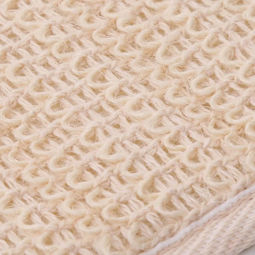 Double Sided Loofah Back Strap Long strip Terry Cloth Exfoliating Shower Belt Exfoliator Strip Towel Loofah Brush Shower Rub