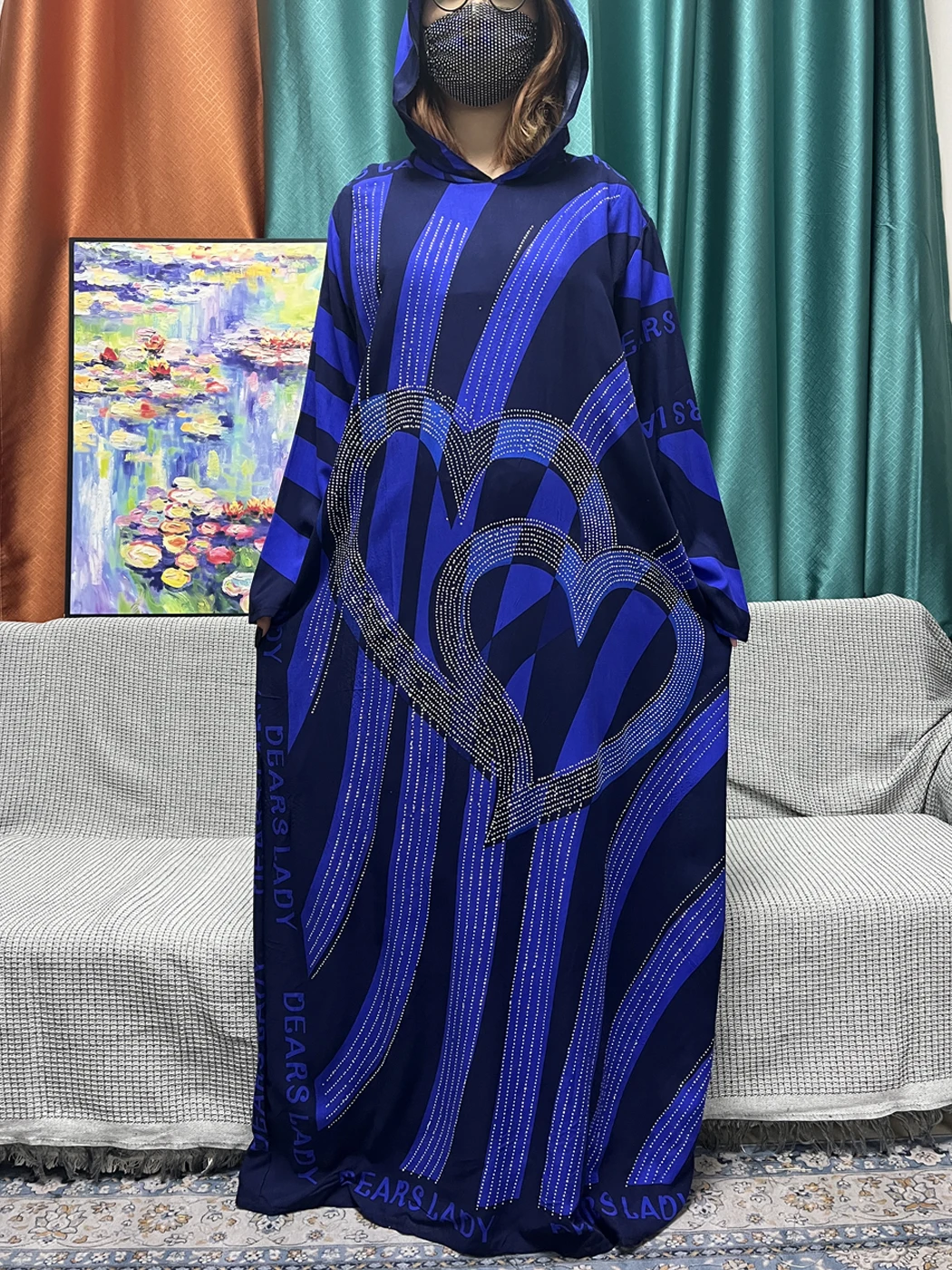 Muslim Abayas For Women 2024 Dubai Islam Cotton Diamonds Hooded Long sleeved Loose Femme Robe African Moroccan Caftan With Hat