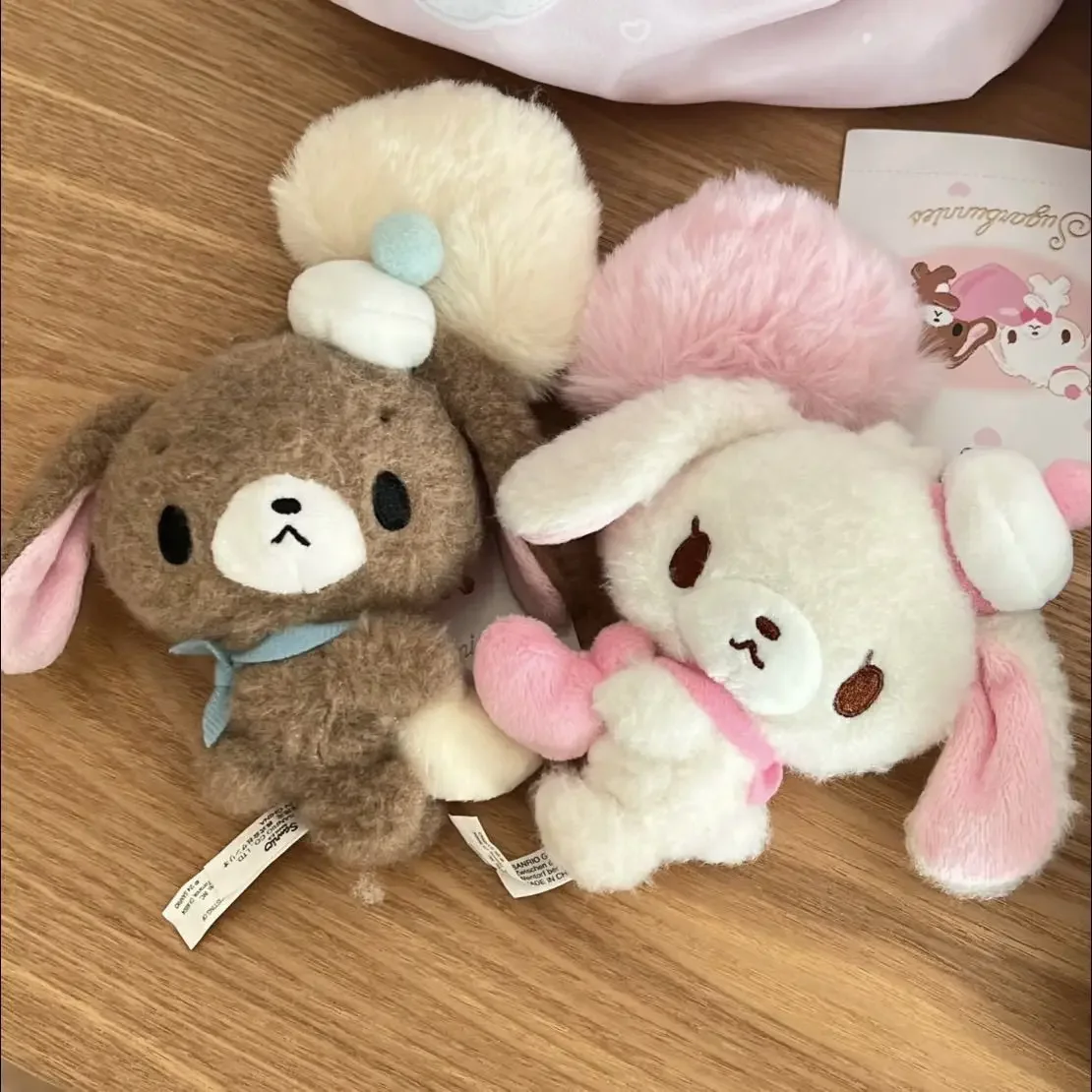 Cute Furry Doll Pendant Cartoon Sweet Girl Plush Pendant Bag Pendant Portable Keychain Gift For Girlfriend