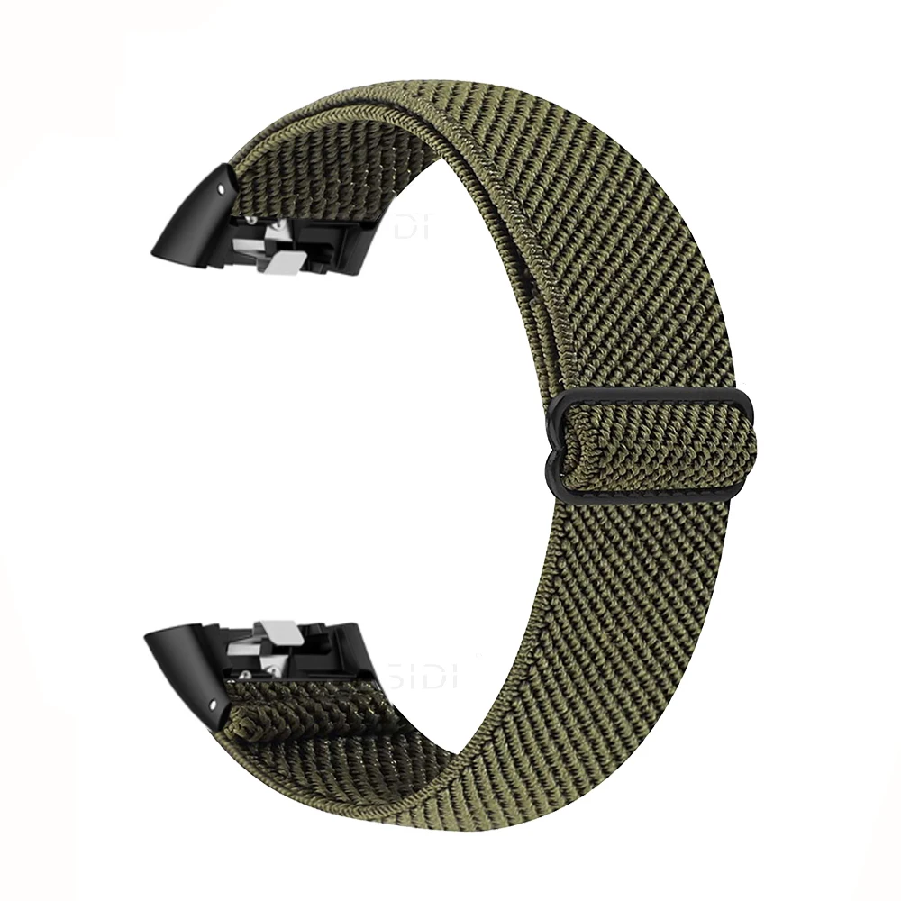 Essdi جديد مطاطا النايلون حزام ل الشرف الفرقة 6 النساء الرجال لينة المعصم حزام (Band) ساعة حلقة لهواوي الفرقة 6 6 برو المشبك