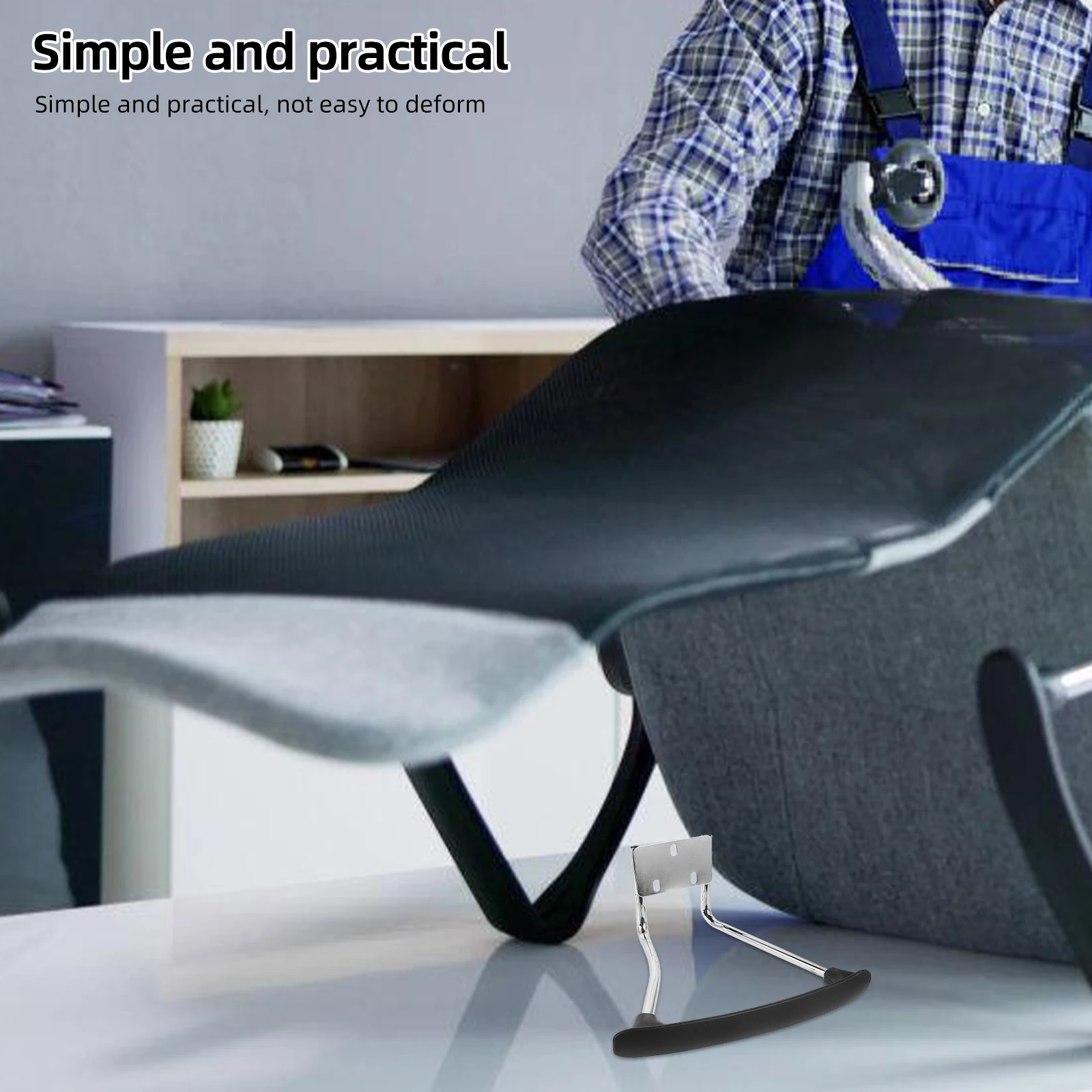 

Steel Handrail Gaming Chair Armrest Pads Office Replacement Parts Furniture Frame Steel Arms Adjustable Comfort