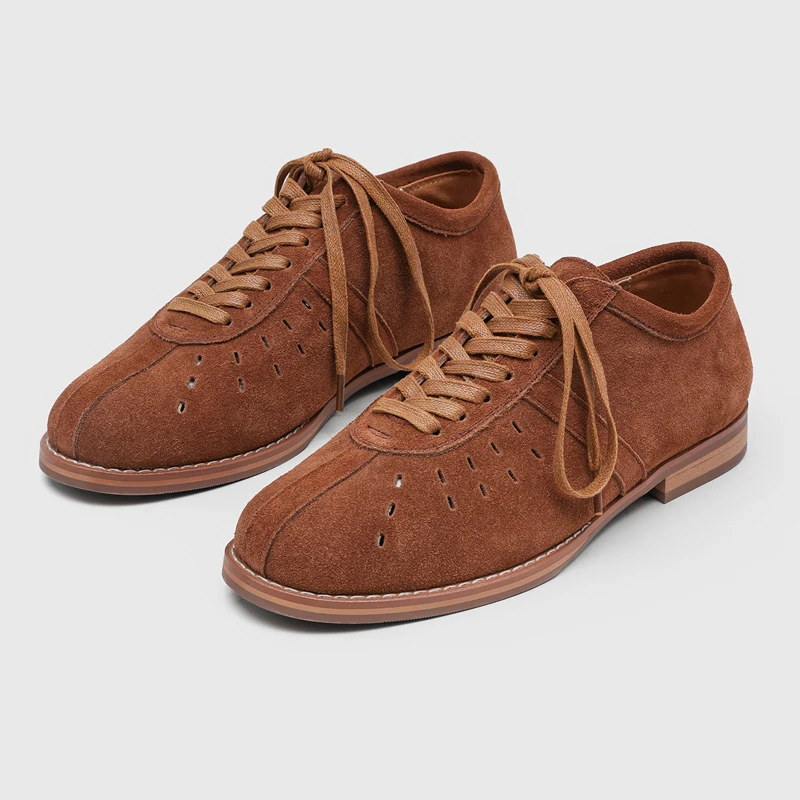 Summer Men Casual Derby Shoes Suede Reverse Finish Rubber Sole Fashionable Breathable Business Shoes Sizes 38 - 46 Men Shoes