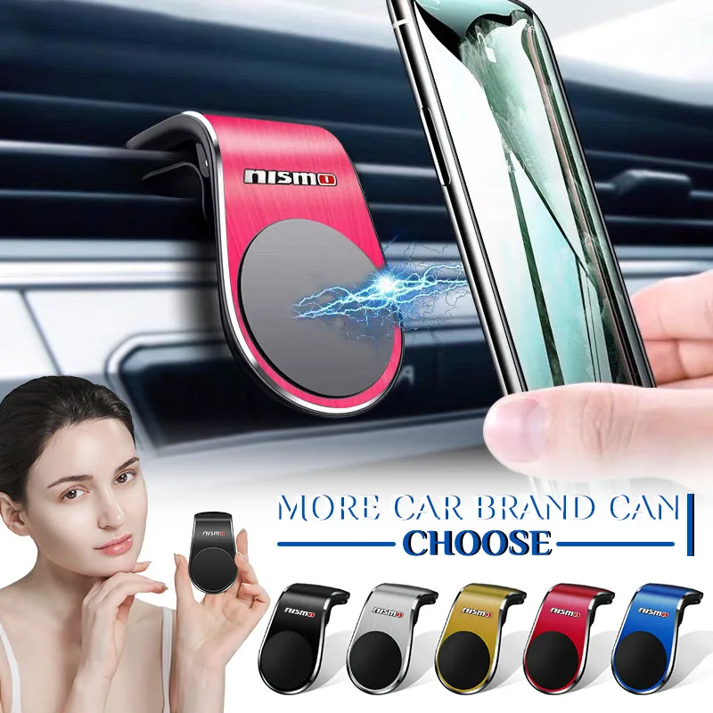 Magnetische Auto-Handyhalterung für Lüftungsschlitze, Smartphone-Ständer, GPS-Halterung für Nissan Nismo R34 GTR Tiida Sylphy Mittelkonsole