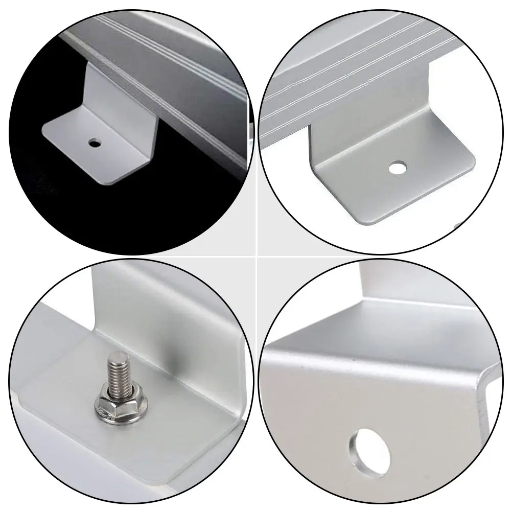 

4pcs Mounting Brackets Durable Z Bracket For Rv Boat Roof Small Panels Easy Install Long Lasting Racks Solar Panel Rack For
