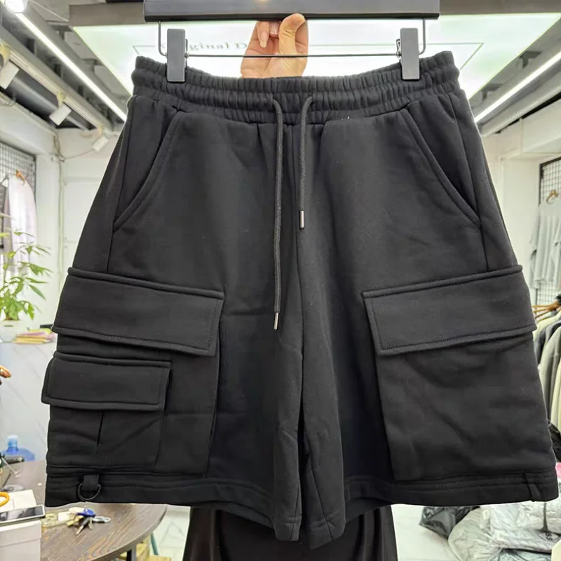 

Casual Oversized Cargo Shorts for Men/Women - Elastic Waist Drawstring Shorts