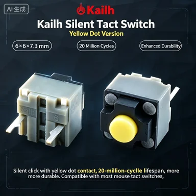 10pc Kailh Silent Micro Switch for Logitech Pebble Line Friends Mouse, Replacement Button