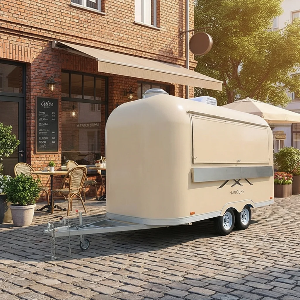 Food Truck Mobile Food Catering Trailer Fully Equipped Outdoor Mobile Beer Ice Cream Coffee Carts Food Trailers Fully Equipped