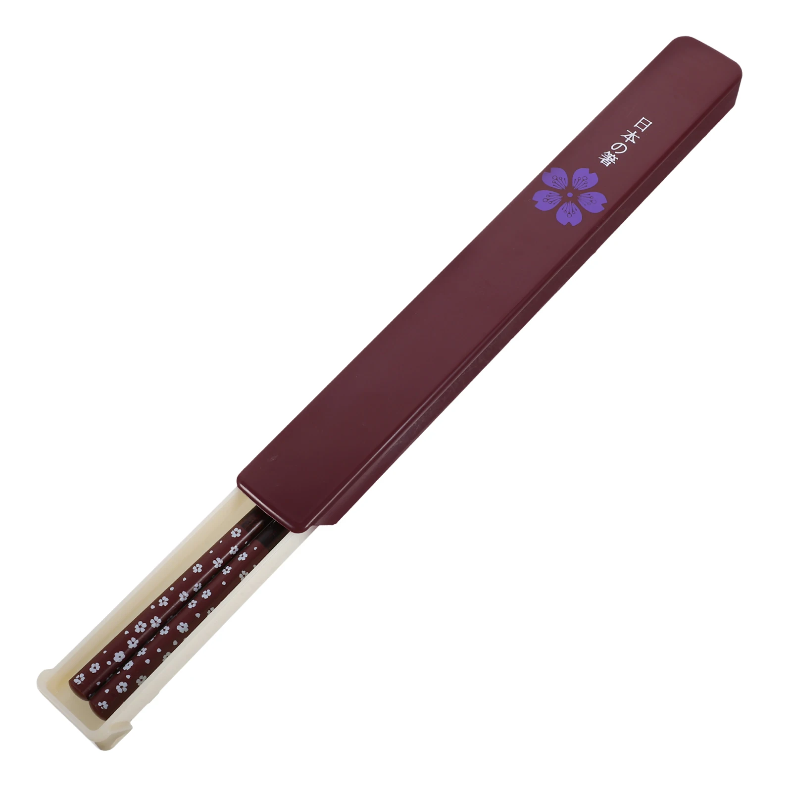 

1 set 1 Set Japanese Style Chopsticks Reusable Wooden Abs Material Lightweight Multi-Function Ramen Chopsticks Compact
