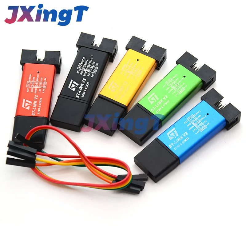 ST LINK Stlink ST-Link V2 Mini STM8 STM32 시뮬레이터, 프로그래머 다운로드, 커버 포함 프로그래밍