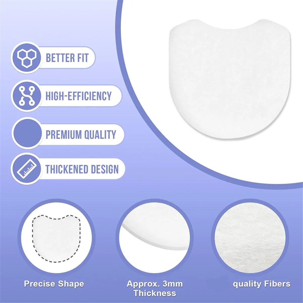 

ABNJ 30 Pcs Filters for AirMini -CPAP Filter Kit for AirMini CPAP Machine