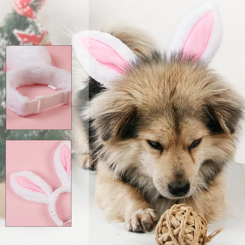 

Pet Christmas Rabbit Ear Pet Accessories Festival Headwear Little Rabbit Headwear Dog Accessories