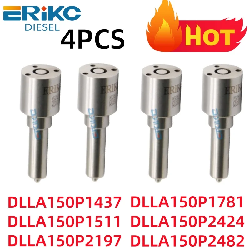 4PCS DLLA150P1437 DLLA150P1511 DLLA150P2197 Common Rail Injector Nozzle Sprayer DLLA150P1781 DLLA150P2424 DLLA150P2482