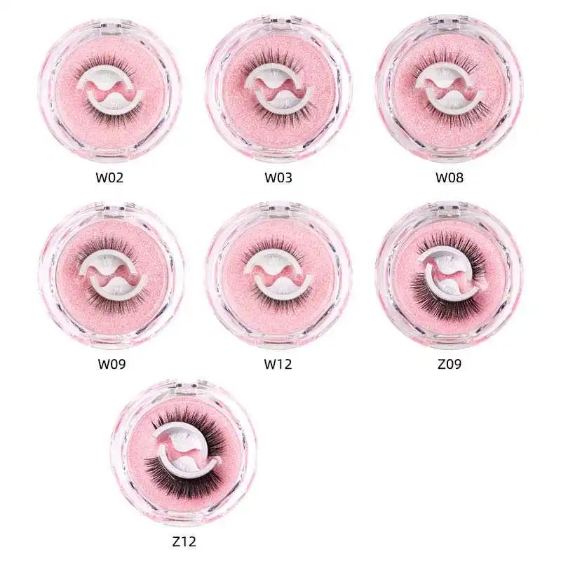 Pestañas postizas 3D, caja de cristal autoadhesiva, aspecto Natural, sin película, levantamiento, maquillaje de belleza transfronterizo tridimensional