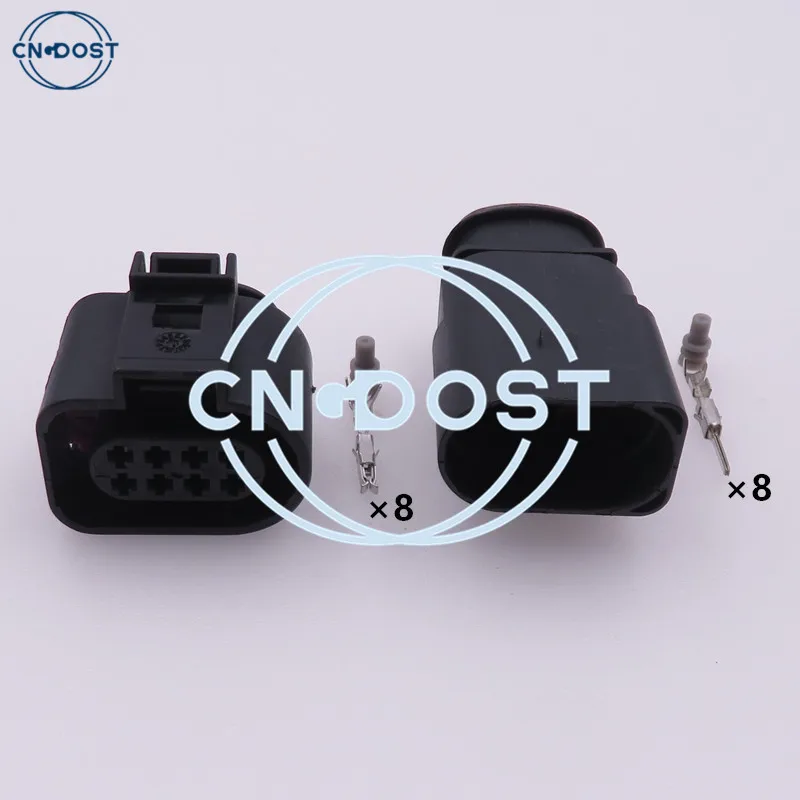 

1 Set 8 Pin 1J0 973 714 1.5mm Car Waterproof Socket Auto Radar Gearbox Wire Harness Connector AC Assembly 1J0973714 For VW Audi