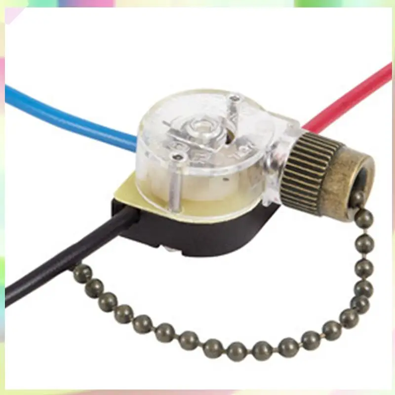 B23B 6Pack Ceiling Fan Light Switch ZE-110 Fan Switch 3 Way Speed Fan Switch Ceiling Pull Chain Switch Replacement