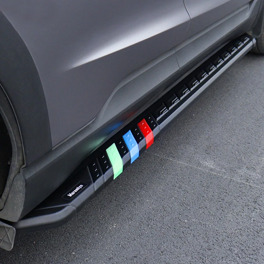 HOT running board side step bar for Geely Tugella 2019 2020 2021 2022 2023,fashion model,free drill hole,Thicken,load 300kg