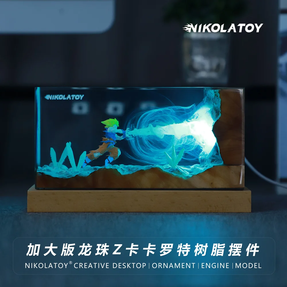 

100% Genuine Nikolatoy Dragon Ball Goku Night Gogeta Light Magnetic Anime Led Desk Lamp Adjustable Brightness Spacex Model Toy