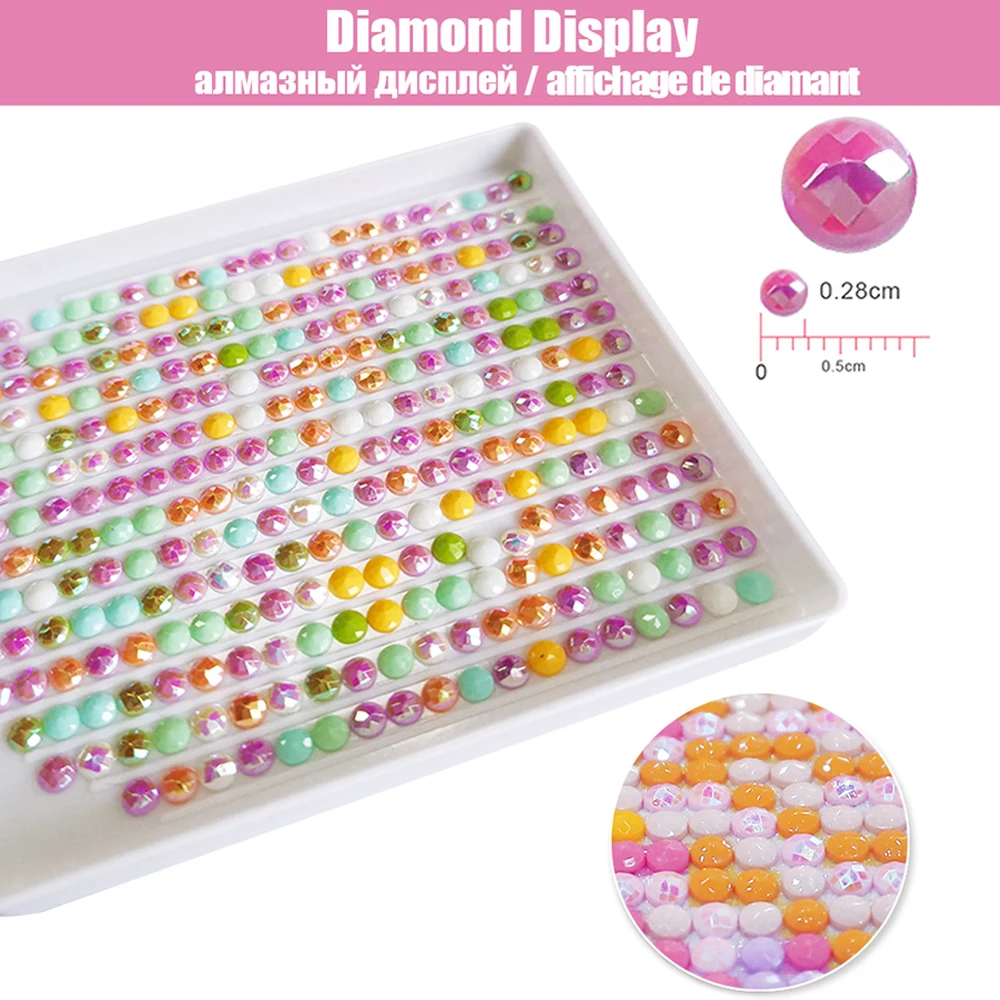 5D DIY سلسلة جديدة AB الماس اللوحة كاندي فتاة كامل جولة الماس الفسيفساء حلم الآيس كريم عبر غرزة المنزل الفن الجدار الديكور #4