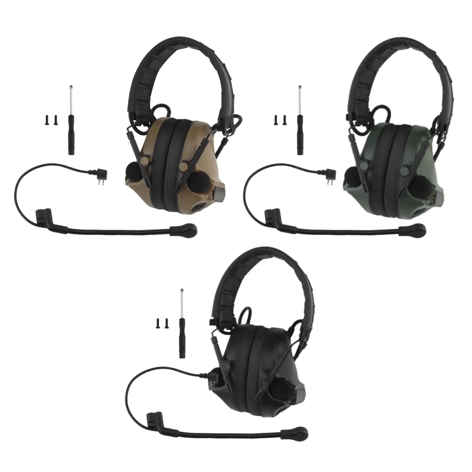 Ear Hearing Protection Soundproof Earmuffs Folding Lightweight Ear Cups for