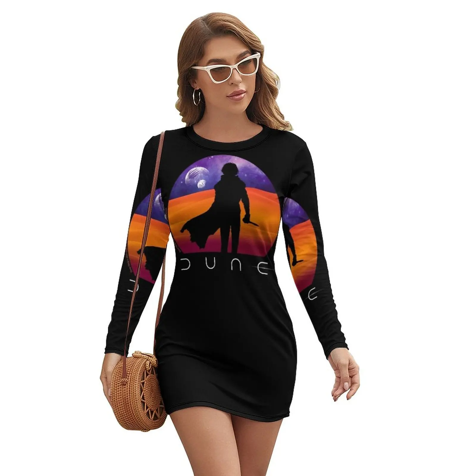 

Dune - Muad'Dib Long-sleeved Dress womans clothing dress summer long sleeve dress