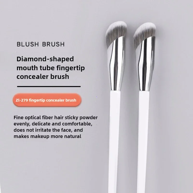 Schuine Hoofd Gezicht Foundation Borstels Witte Kleur Corrector Corrector Borstel Contour Beauty Tool Foundation Concealer