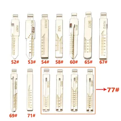 Lama chiave con linea incisa per Lishi HU87 NE72 HU83 VA2T GT15 DAT17 HU92 TOY43R HU100 TOY48 TOY40 TOY2