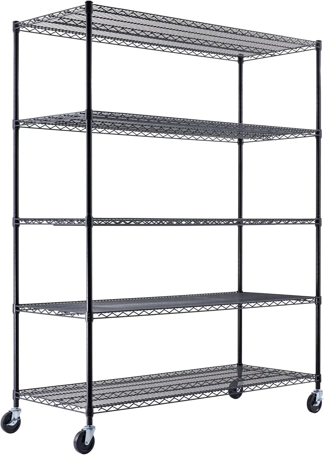 Capacity Storage Rack for Commercial, School, Home, Garage, Warehouse, Industrial, and Hospital Uses (with Wheels)