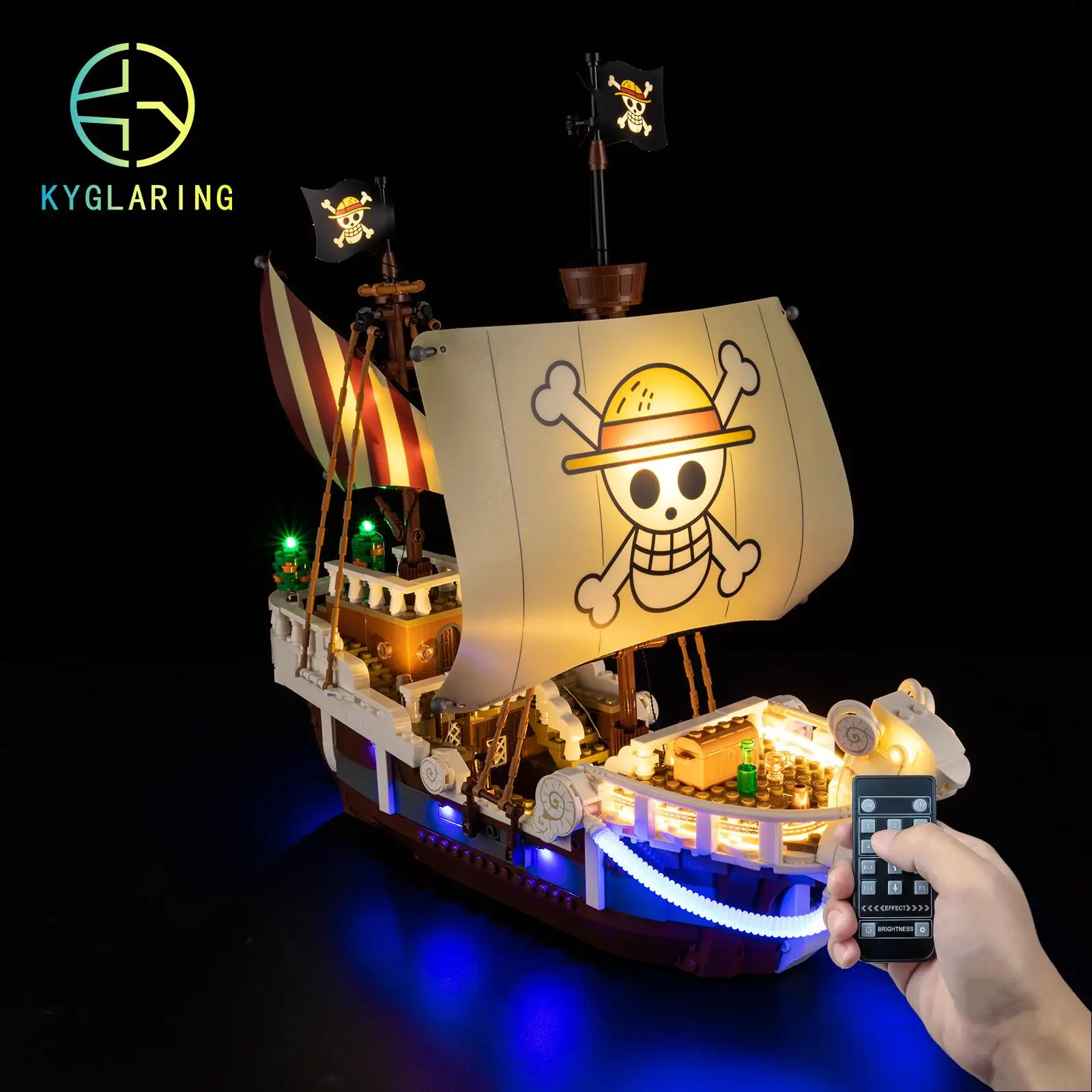 

Kyglaring Led Lighting Set Diy Toys for Lego The Going Merry Pirate Ship 75639 Building Blocks (No Model)