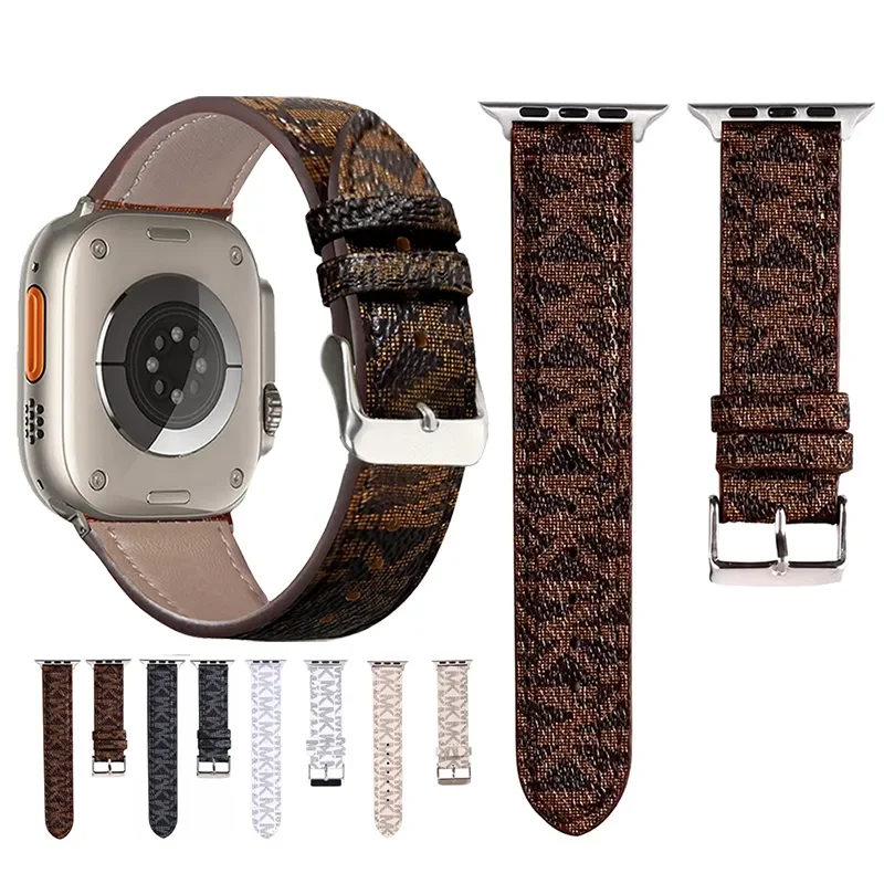 أربطة ساعة فاخرة متوافقة مع سوار ساعة ، 38 ، 40 مع Apple ، 41 ، 42 ، 44 من ، 45 ، مصمم ربطة جلدية ريترو ، سوار كلاسيكي