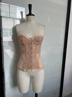 Mingmingxi Summer Sexy Lace Corset Top Women Sheer Mesh Bustier Corset Bandeau Top party Clubwear Night Outfit backless - Image 6
