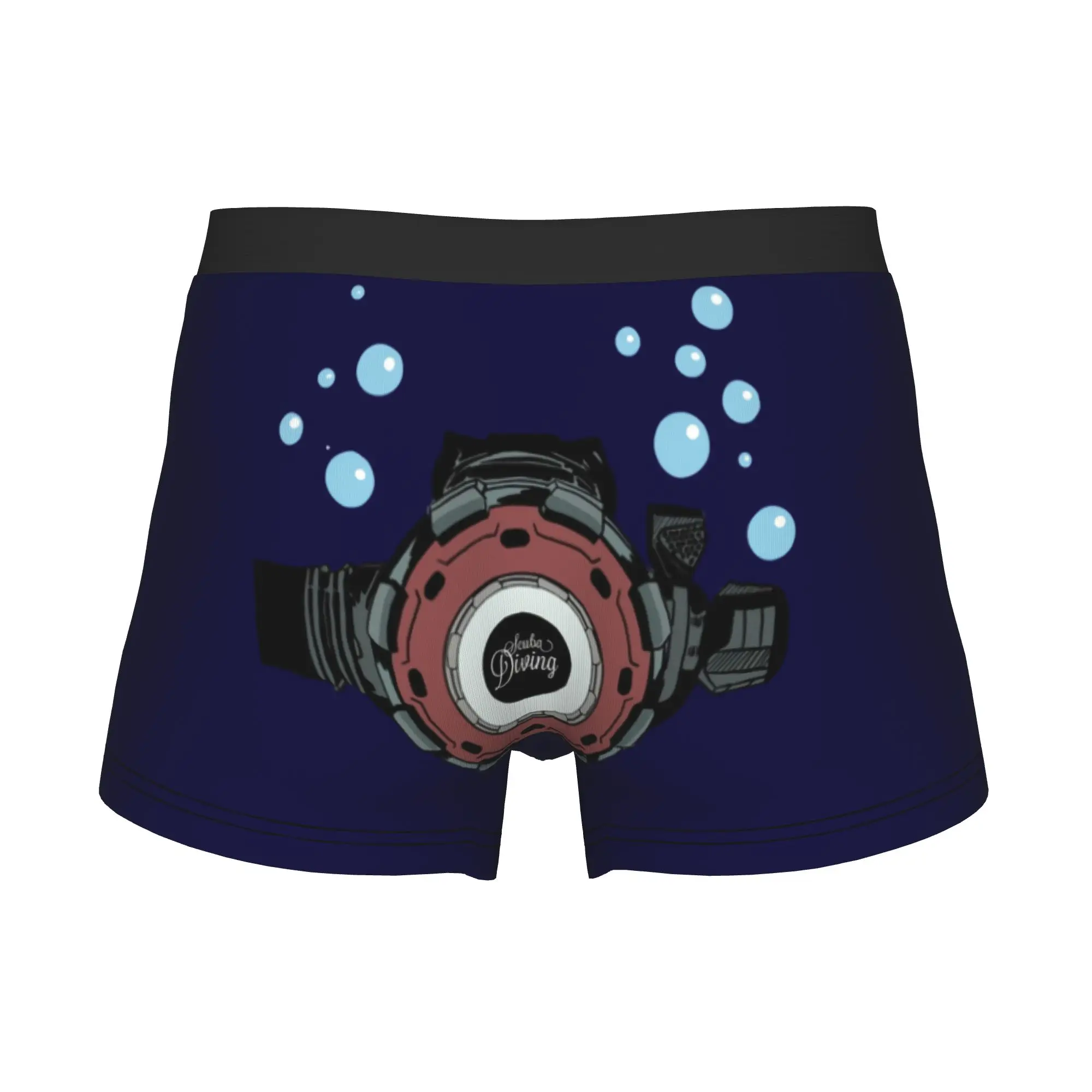 Scuba Diving Regulator Underwear Men Printed Dive Diver Boxer Briefs Shorts Panties Soft Underpants