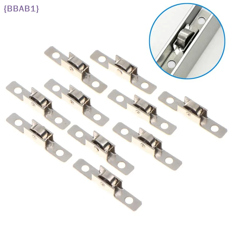【AB1】10Pcs Sliding Door Rollers Durable Metal Pulley Wheel For Cabinet Barn Kitchen Bathroom Replacement Accessories{H}
