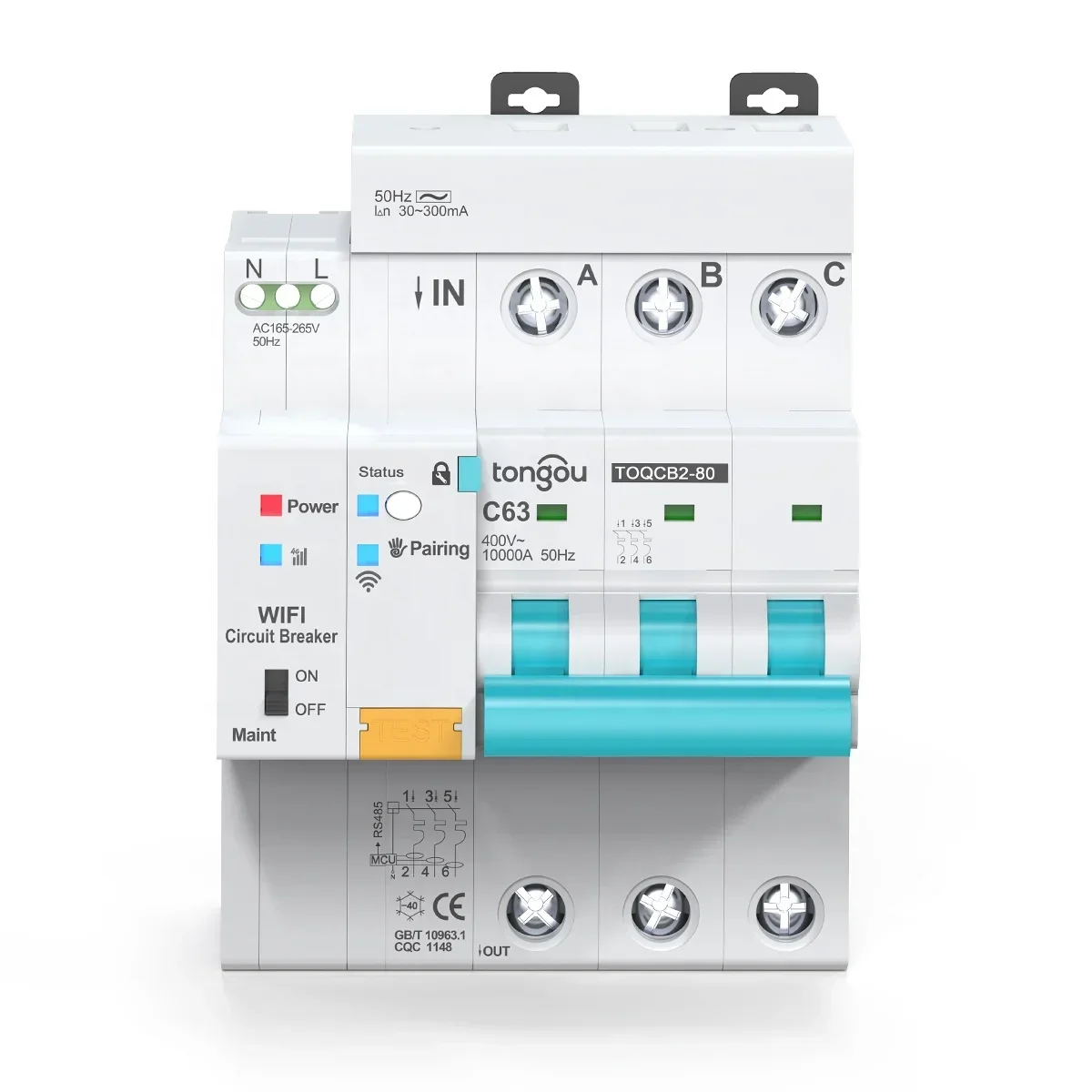 

API Tuy WiFi RCBO измерительный автоматический выключатель Smart Life таймер 2P 3P 4P пульт дистанционного управления автоматический беспроводной переключатель TONGOU