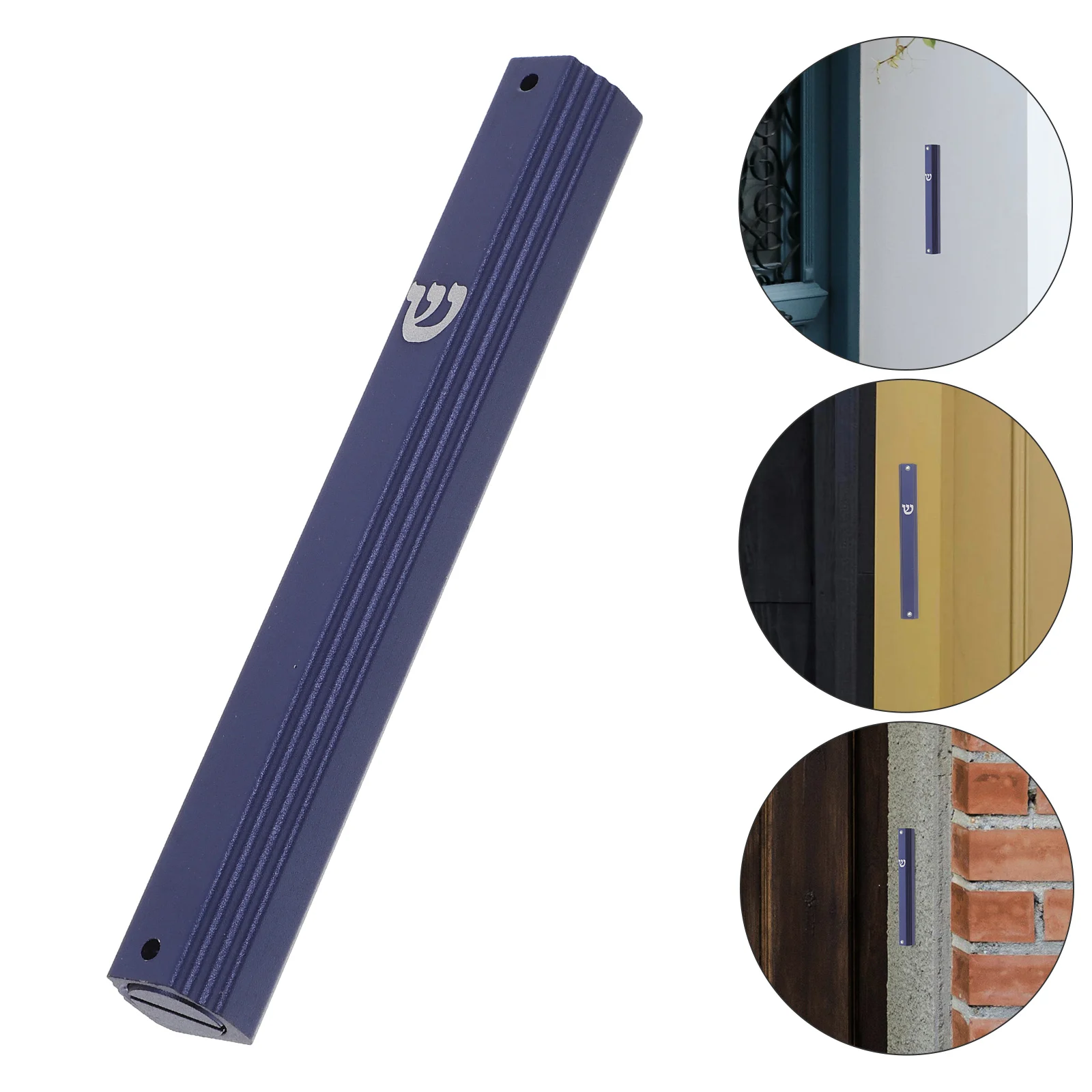 5 pezzi in metallo con porta a scorrimento decorazione esterna Mezuzah casa benedizione porta ornamento decorazioni per la casa statua Judaica Mezuzah per