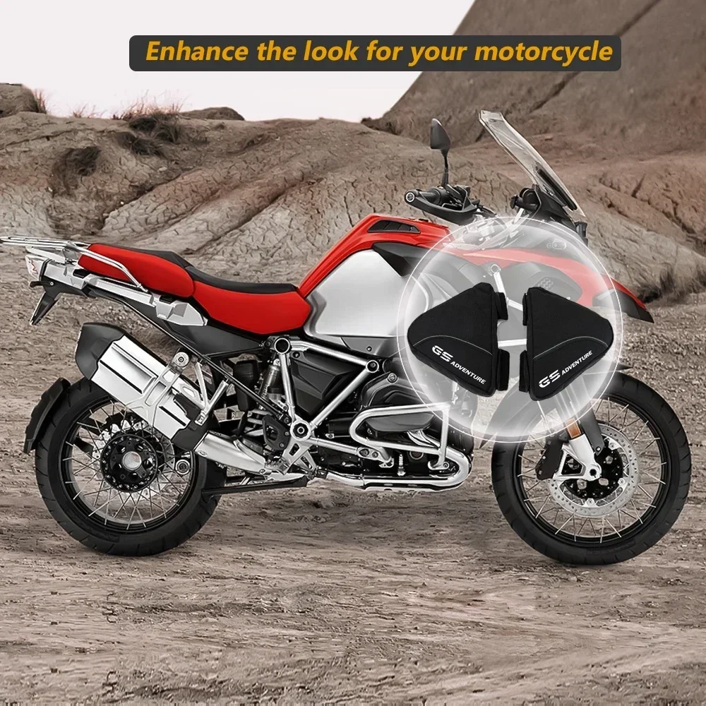 For BMW Motorcycle Crash Bar Small Bag Storage Tool Bottle Phone Key R1200GS R1250GS GS Adventure ADV Frame Bag Motorbike Parts