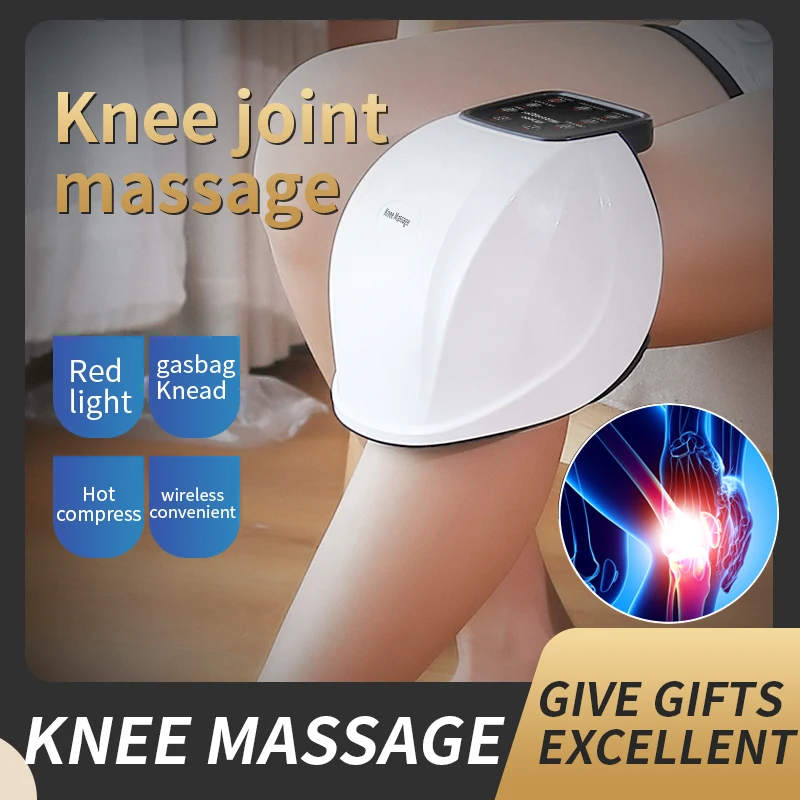 Kabelloses Kniemassagegerät, starke Batterie, Infrarot-Linderung bei tiefen Wärme, Laser- und
