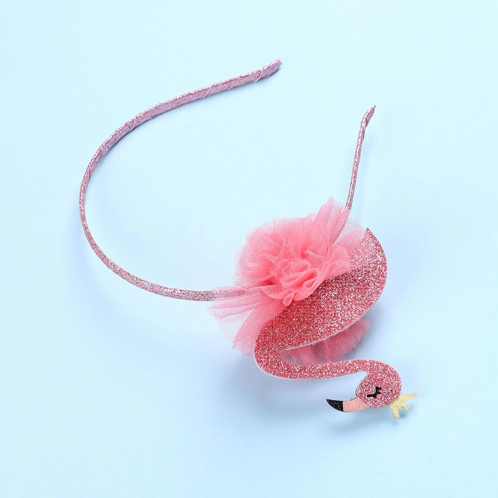 Bandeau de cheveux décoratif pour enfants, cerceau de tête de flamant rose, accessoire de costume, vêtements de sauna, bandeau pour garçons et filles, vacances, carnaval