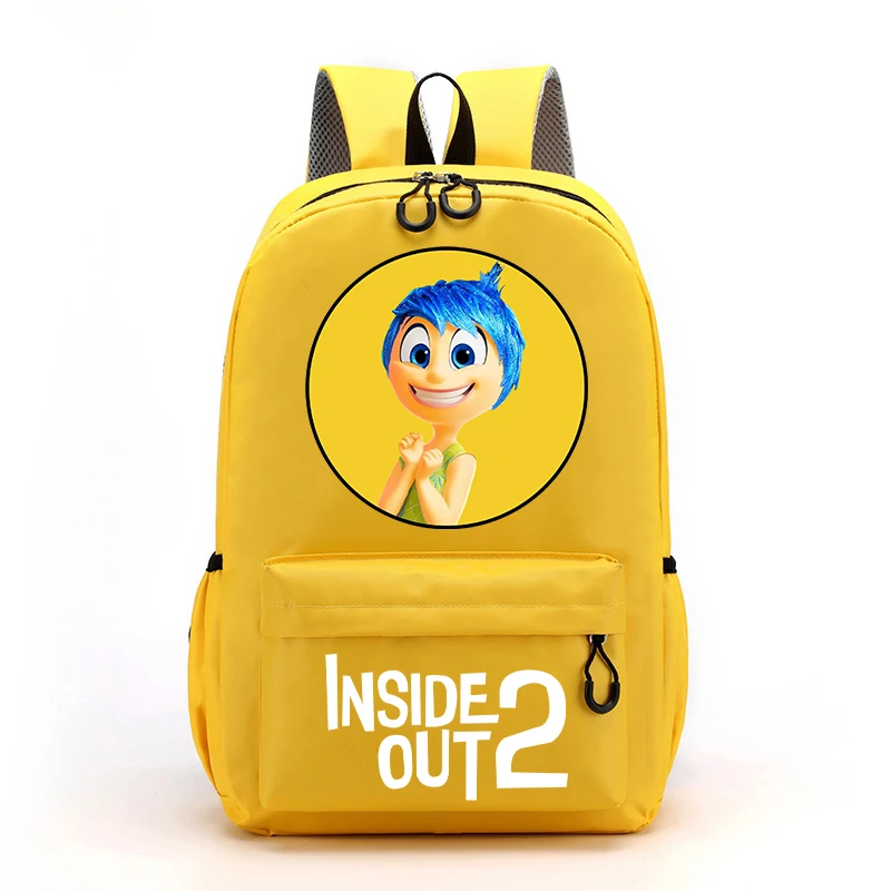 Inside Out 2 Children School Bag Kawaii Cartoon Printed Backpack Boys Girls School Supplies High Capacity Backpacks Kids Gifts