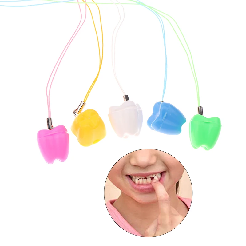 5 pezzi scatola per denti da latte organizzatore scatola regalo per neonato scatola per riporre i denti con collana souvenir contenitore per denti regalo