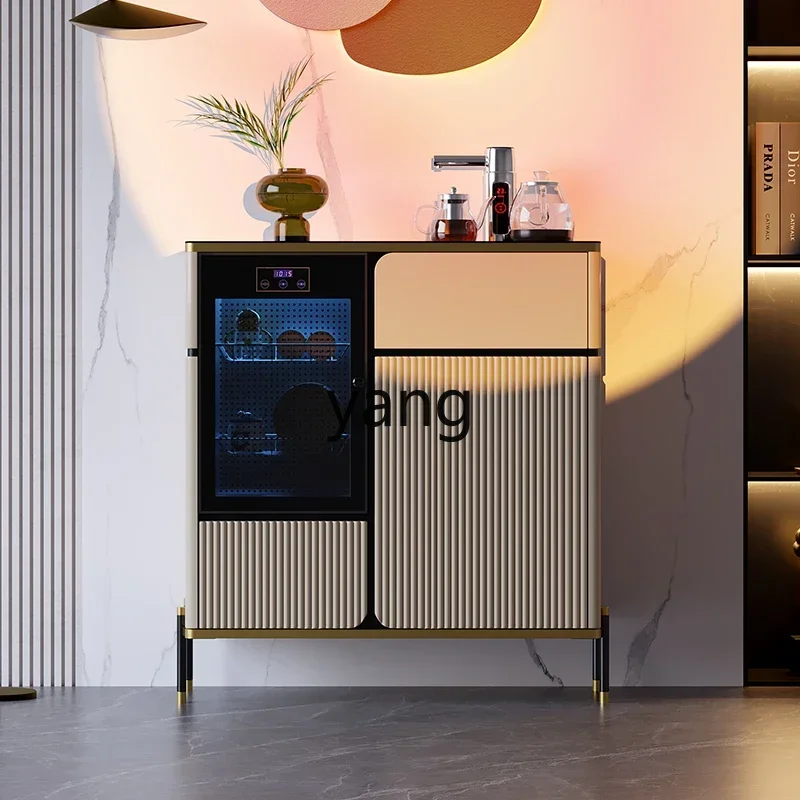 LTT light luxury smart tea bar machine household lower bucket water dispenser side cabinet disinfection cabinet integrated