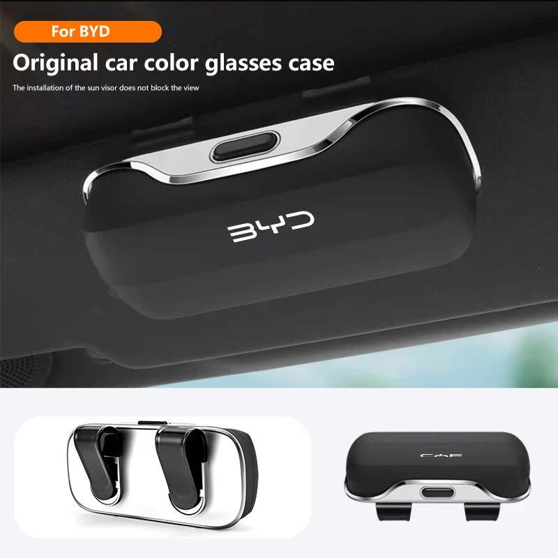Auto-Brillenbox, Sonnenbrillenhalter für BYD ATTO 3 Tang Song Plus Han Qin Dolphin S6 SEAL SHARK 2025, Auto-Sonnenblende, Brillenetui