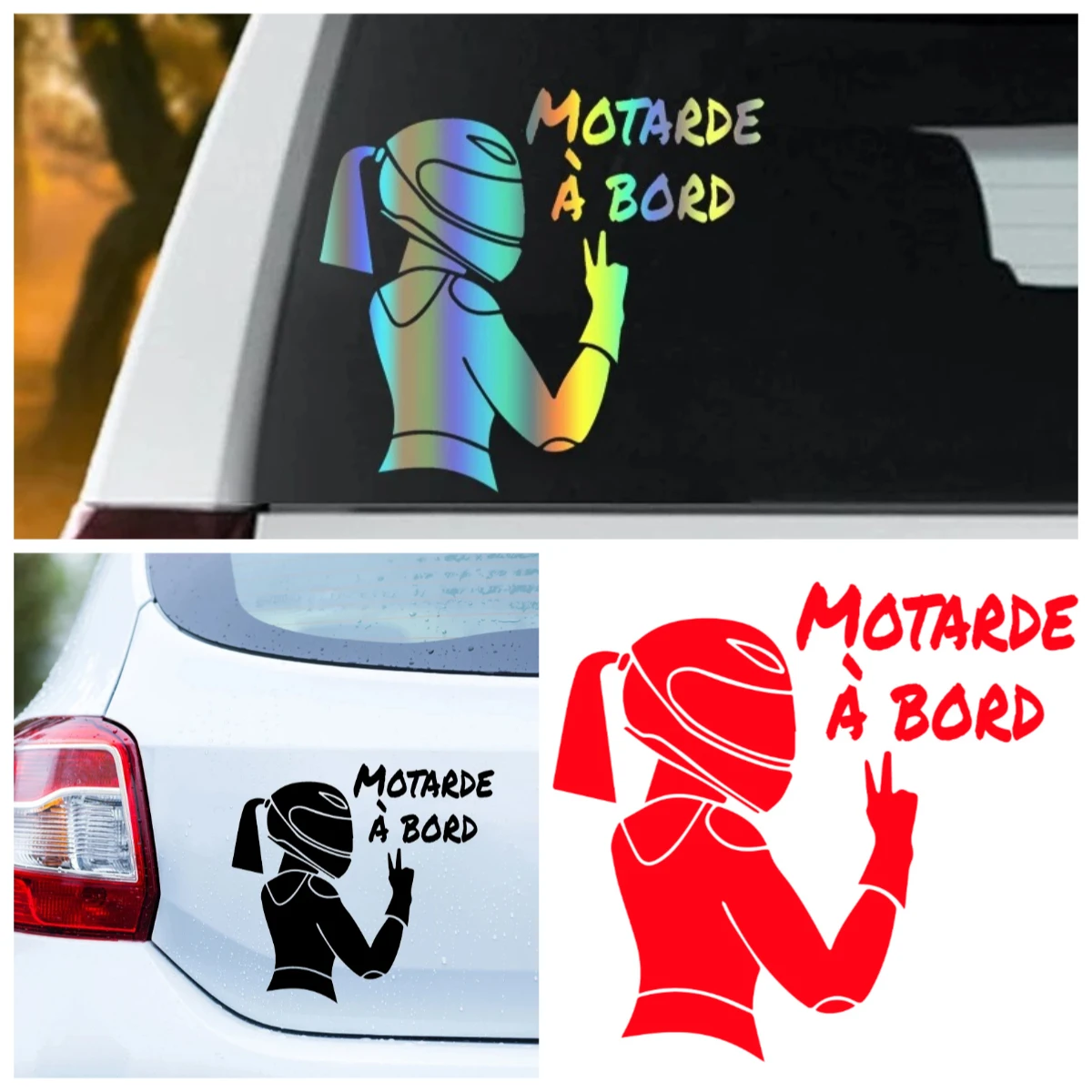

French motorcycle stickers, motorcycle decals suitable for cars, trucks, and vans