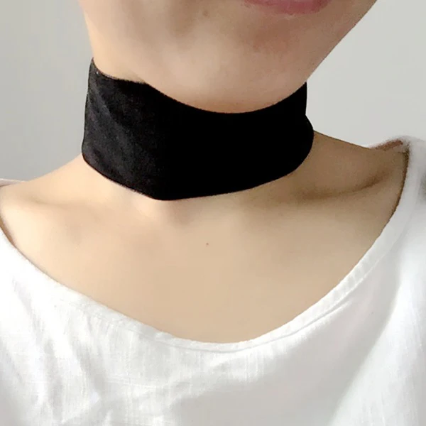 Korean Fashion Damen Accessoires Punk Gothic Weiche Schwarz Samt Halsband Halskette Mädchen Hals Schmuck Colar Feminino