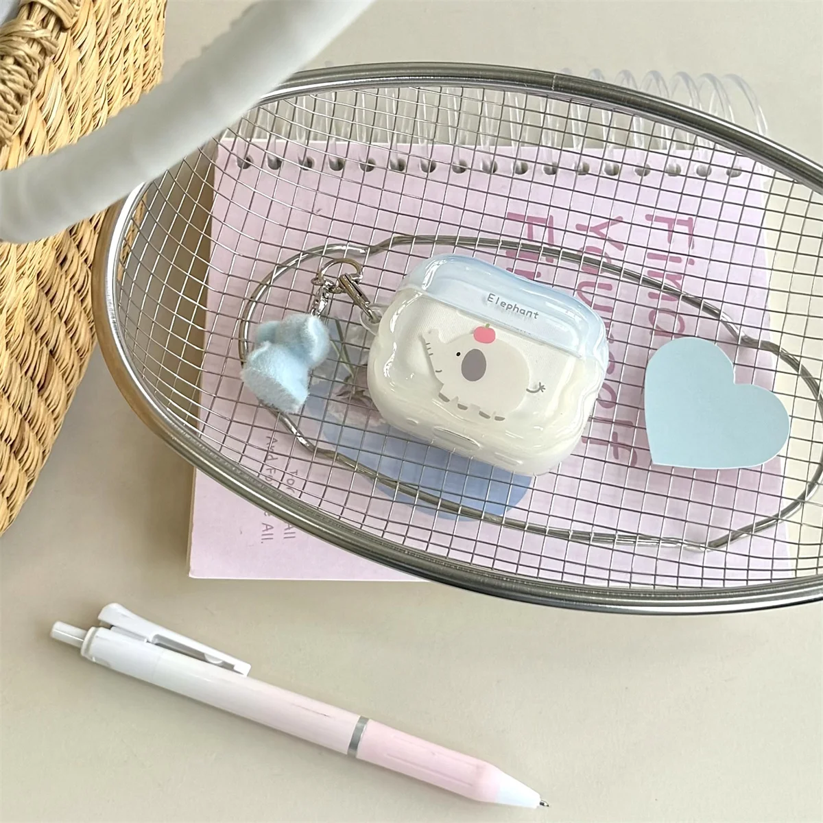 Nieuwe Kleine olifant Oortelefoon Case Voor Apple Airpods Pro 2 3 4 Hoofdtelefoon Cover Voor oortelefoon cover Siliconen Kawaii Headset Gevallen