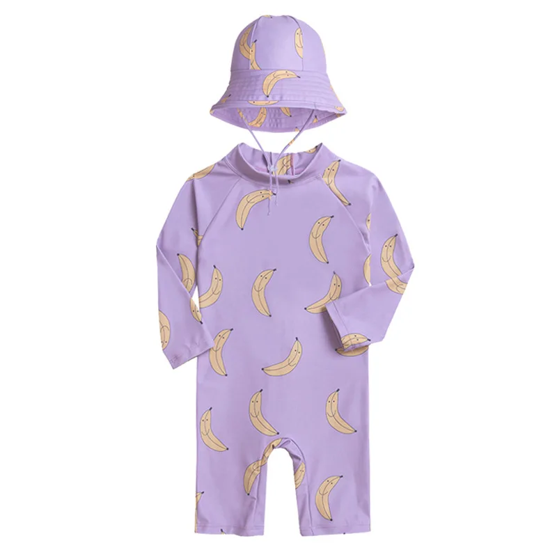Children\'s one-piece swimsuit sun protection quick-drying baby underwater swimming suit boys and girls swimwear toddler swimsuit