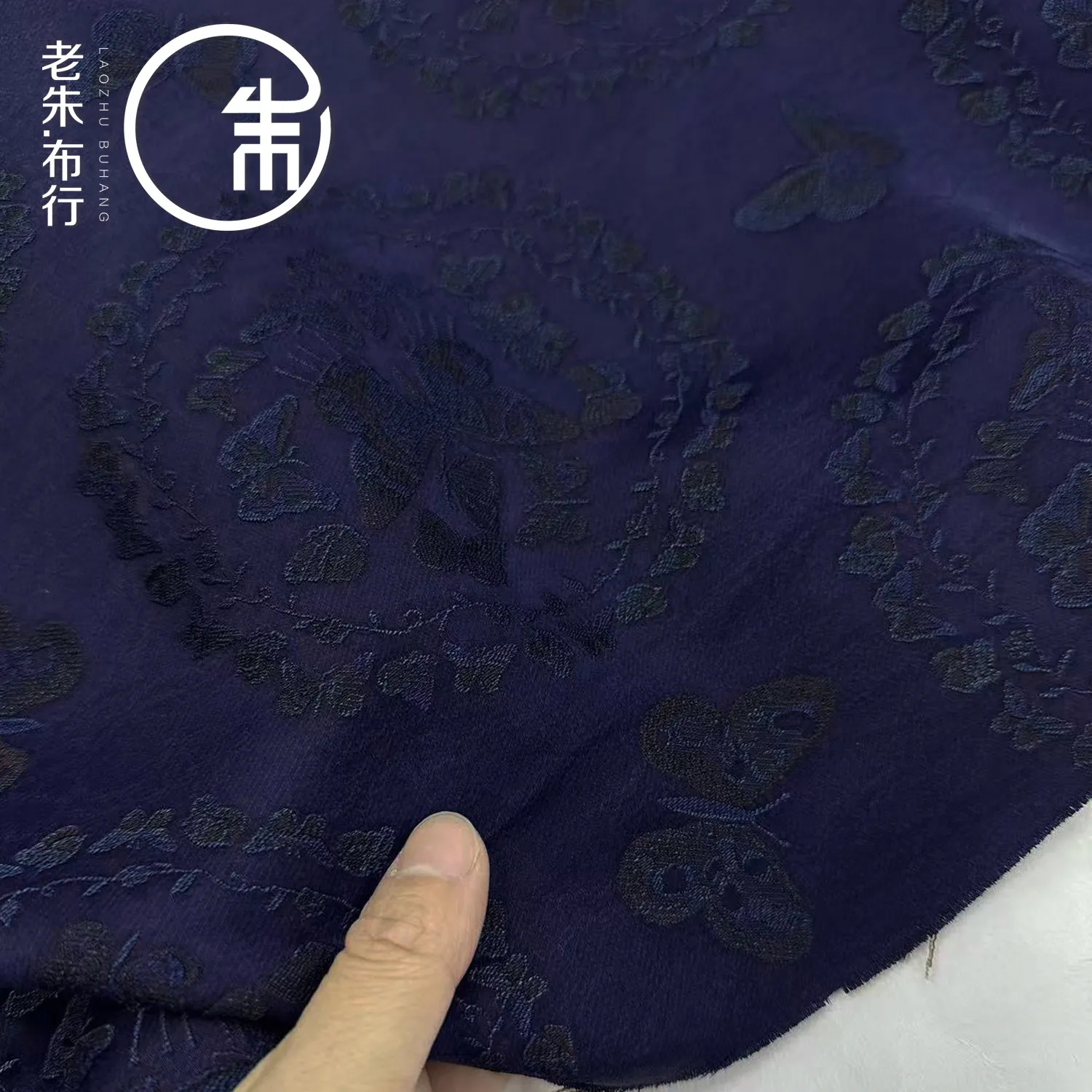 50 Momme Heavy Circle Real Silk Gambiered Guangdong Silk Jacquard Silk Fabric Jacket Suit Autumn Fabric