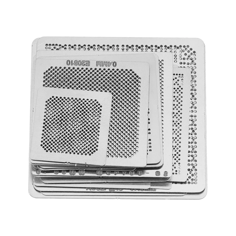 144Pcs BGA Direct Heat Graphics Card BGA Stencils For / / ATI Video Chips Bga Reballing Stencil Tample Kit