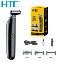 HTC Electric Shaver for Men Waterproof Electric Trimmer Razor Wet Dry Use Rechargeable Battery One Blade Shavers Shaving Machine