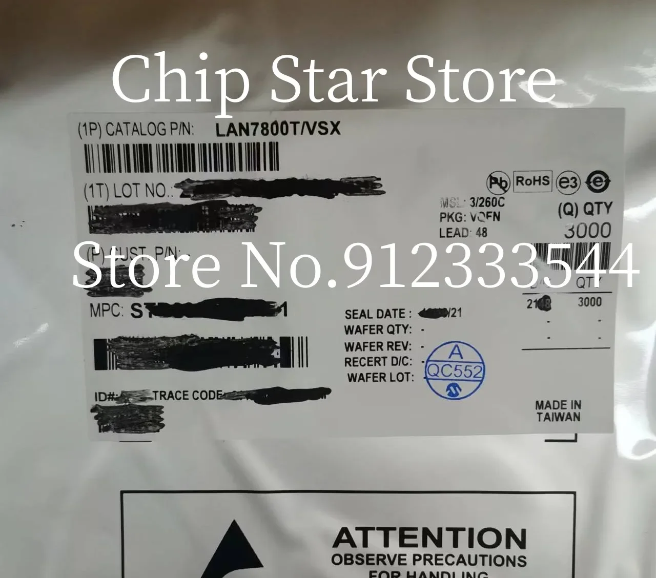 

2-10pcs LAN7800T/VSX LAN7800/VSX LAN7800 VQFN48 ETHERNET CTRL 100%New And Original