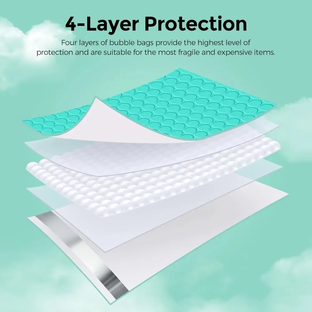 Конверт для пузырчатой упаковки, почтовые конверты, почтовый конверт, полиэтиленовый зеленый конверт для доставки, самозапечатывающаяся набивка пузырчатого мешка